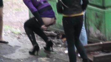 White Girl Public Peeing